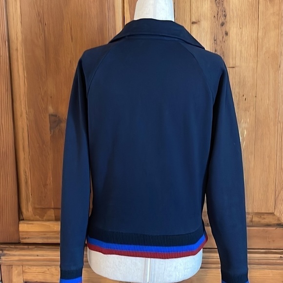 J. CREW Navy Blue Cotton Quarter Zip Pull Over Sweatshirt Sz. XS - Picture 6 of 16